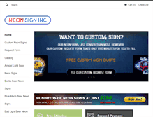 Tablet Screenshot of neonsigninc.com